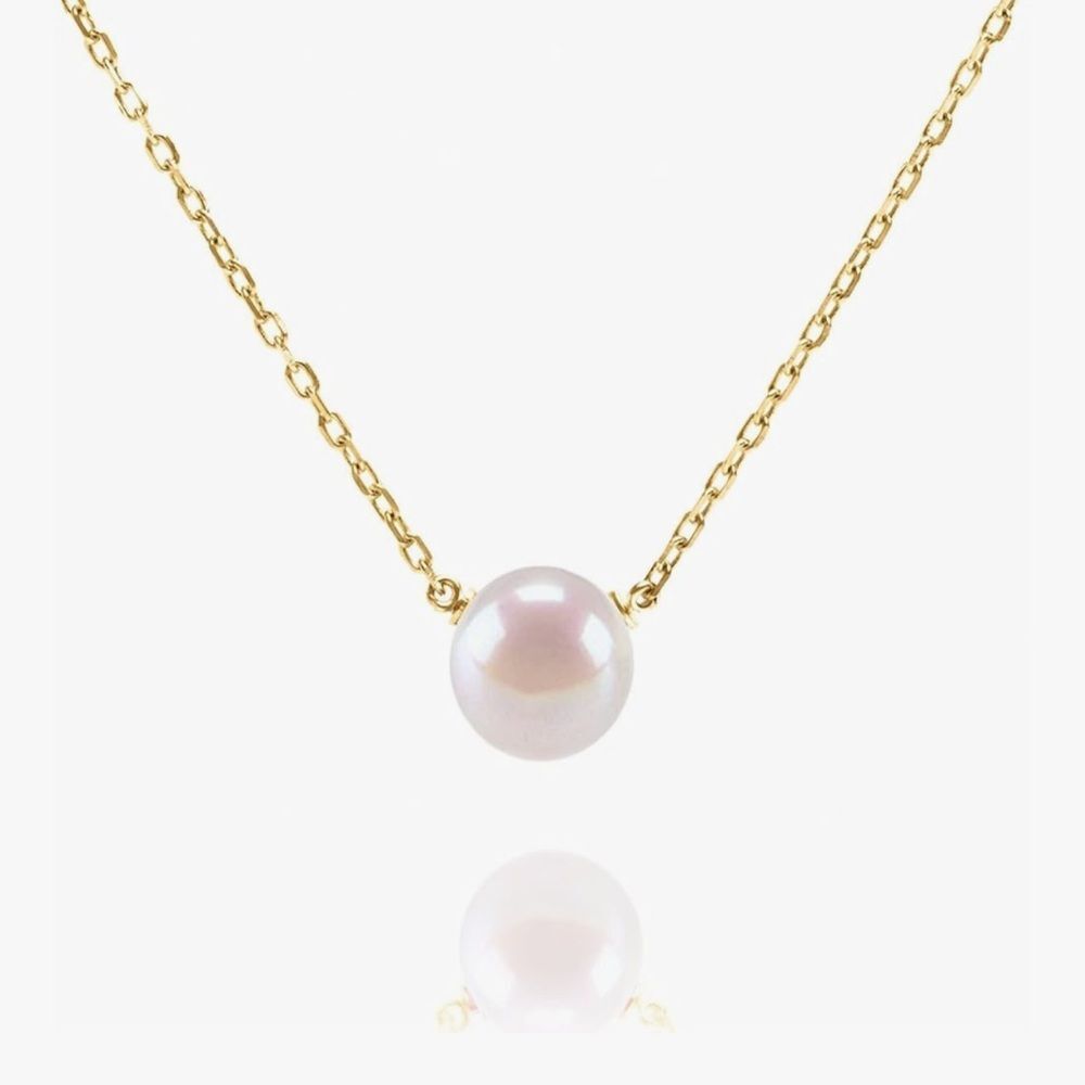NEW 14k Gold Plated Elegant Gold and Pearl Necklace
